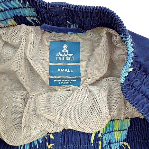 Chubbies Mens SMALL Fowl Plays Rooster 5.5" Inseam Swim Trunks Lined Shorts - Picture 4 of 7